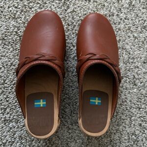 MIA Swedish Leather Clogs